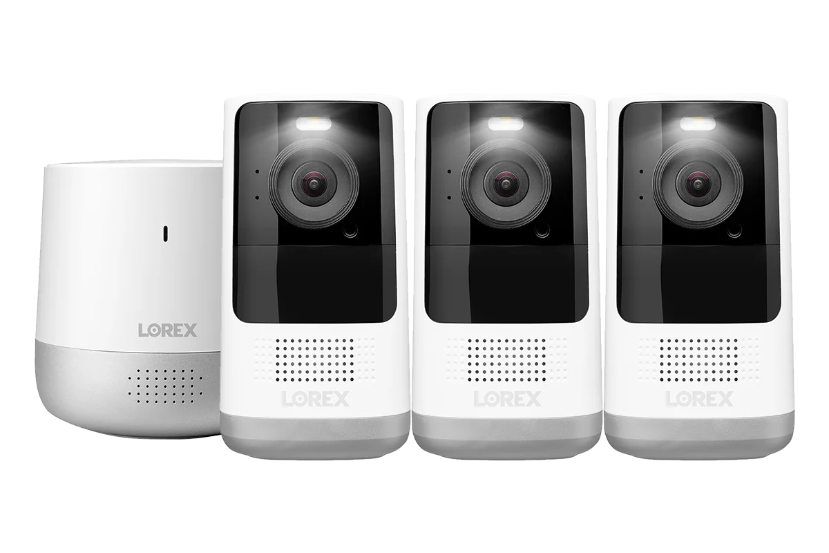 2K QHD Wire-Free Security System (3-Cameras)