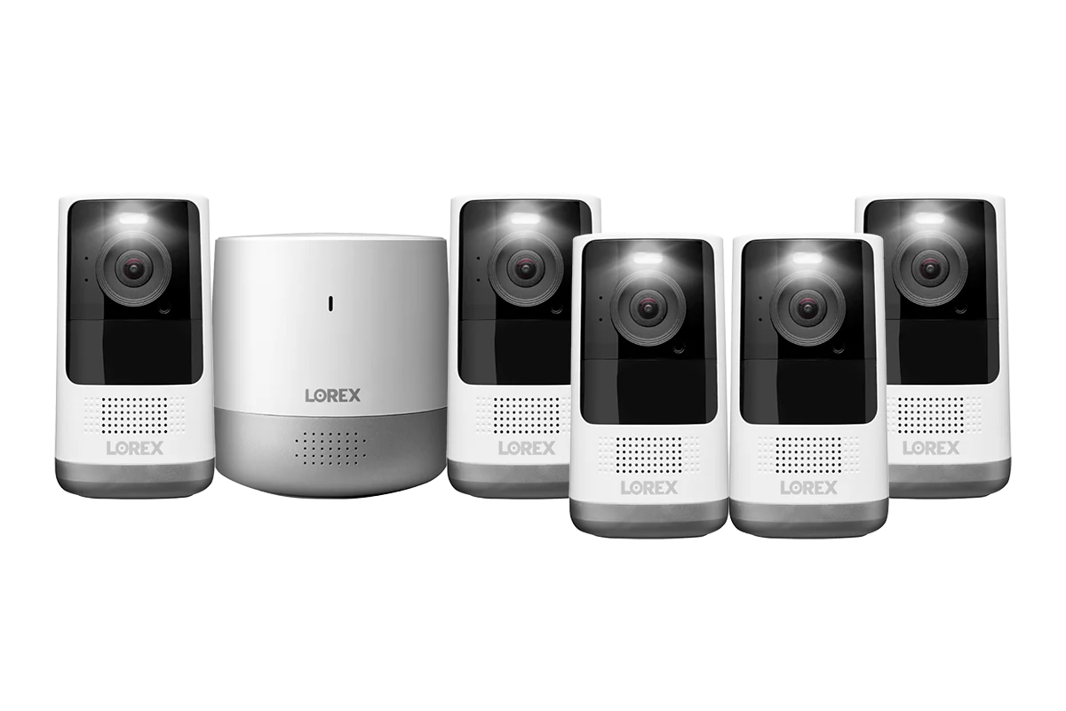 2K QHD Wire-Free Security System (5-Cameras)