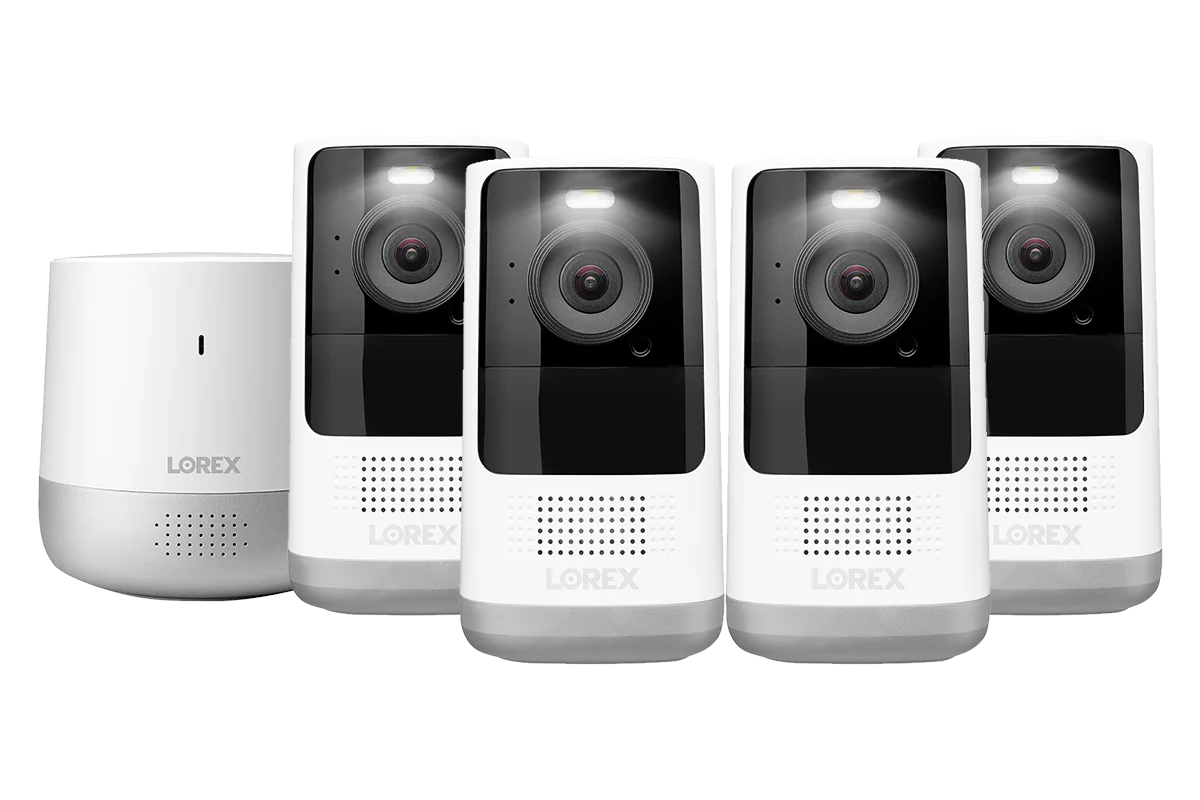 2K Wire-Free, Battery-operated Security System (4-Cameras)