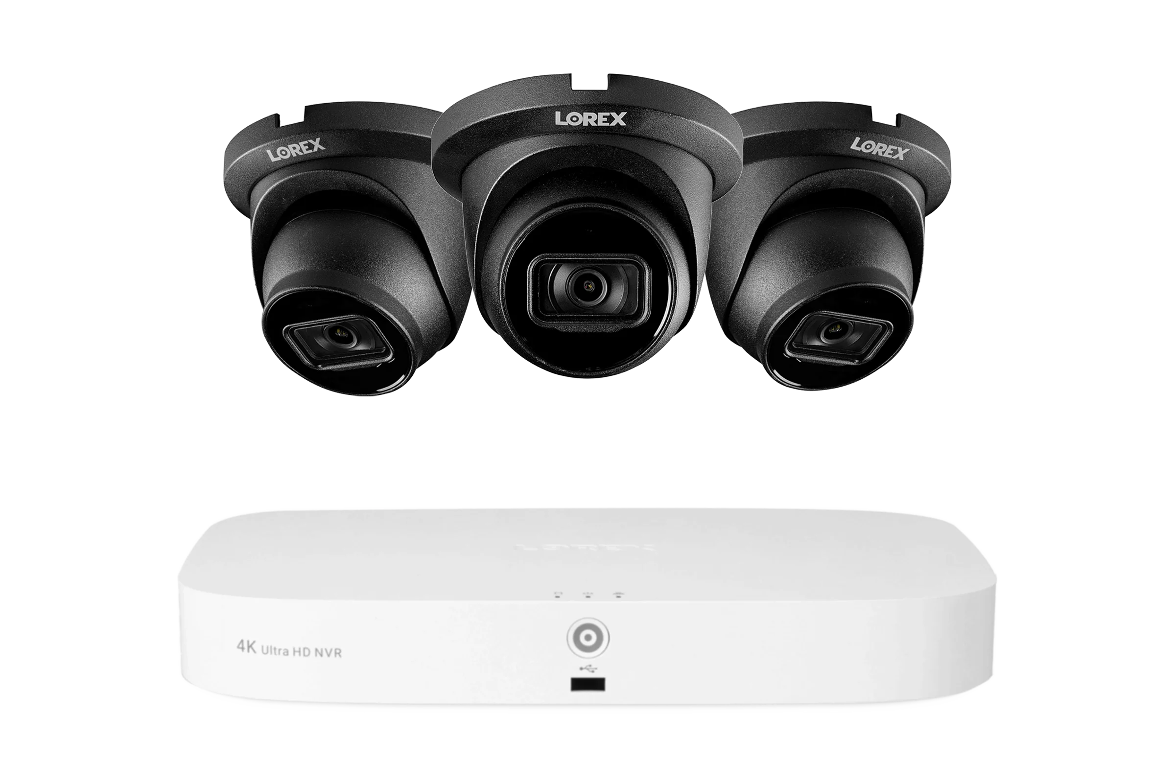 Lorex 4K 16-Camera Capable (8 Wired + 8 Fusion Wi-Fi) 2TB Wired NVR System with 3 IP Dome Cameras featuring Listen-In Audio - Amazon