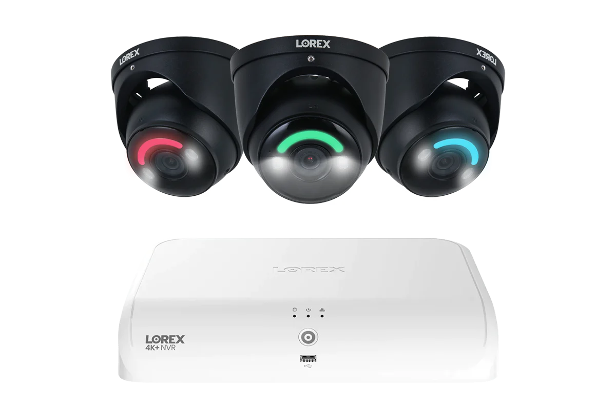 Lorex 4K 16 Camera Capable (8 Wired + 8 Fusion Wi-Fi ) 2TB Wired NVR System with Three H16 IP Dome Cameras - Amazon