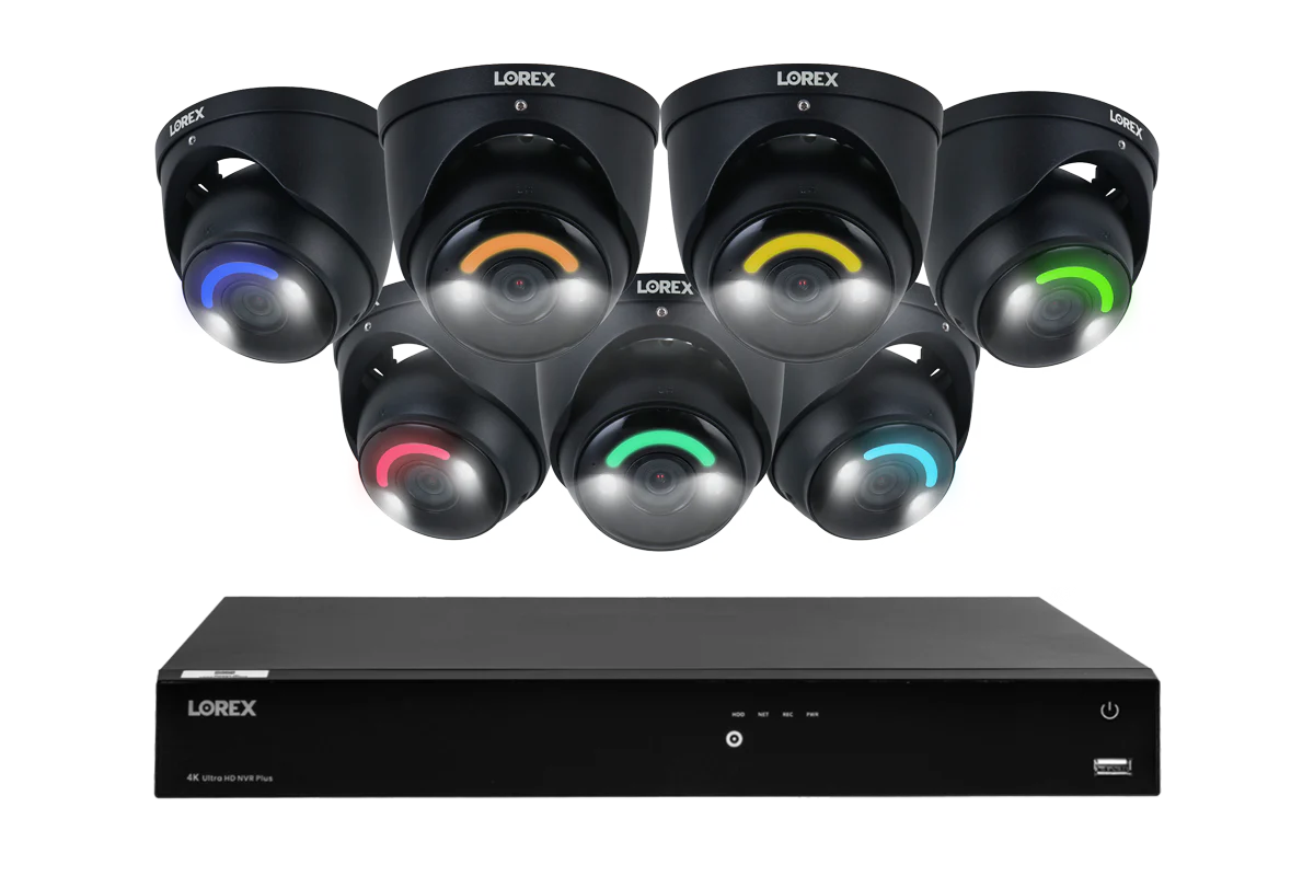 Lorex Fusion Series 4K 16 Camera Capable (Wired or Fusion Wi-Fi) 4TB Wired NVR System with Seven H16 IP Dome Cameras - Amazon