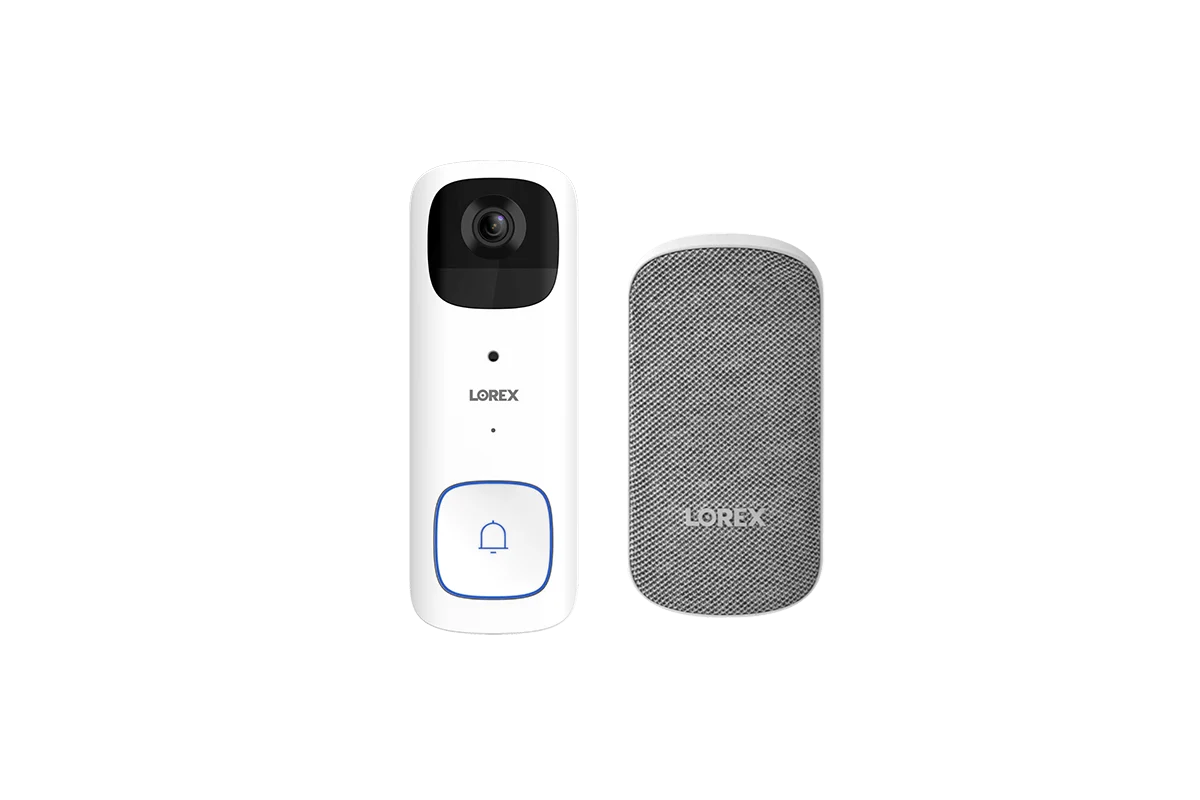 Lorex 2K Battery Video Doorbell with Wi-Fi Chimebox