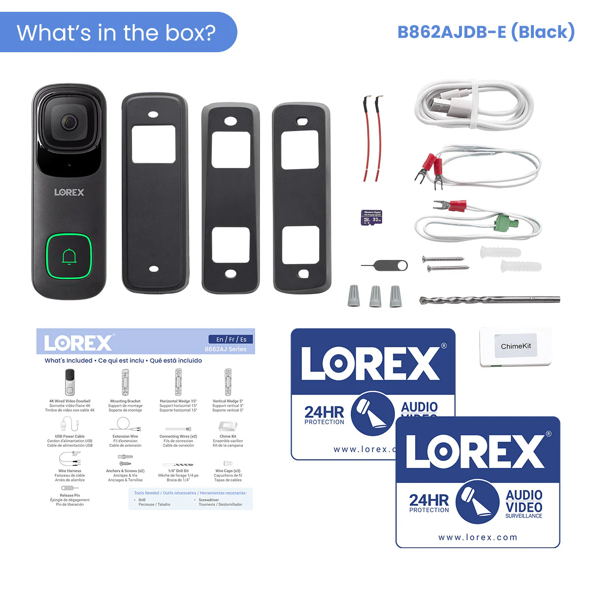 Lorex 4K Wi-Fi Video Doorbell (Wired, 32GB) - Image 8