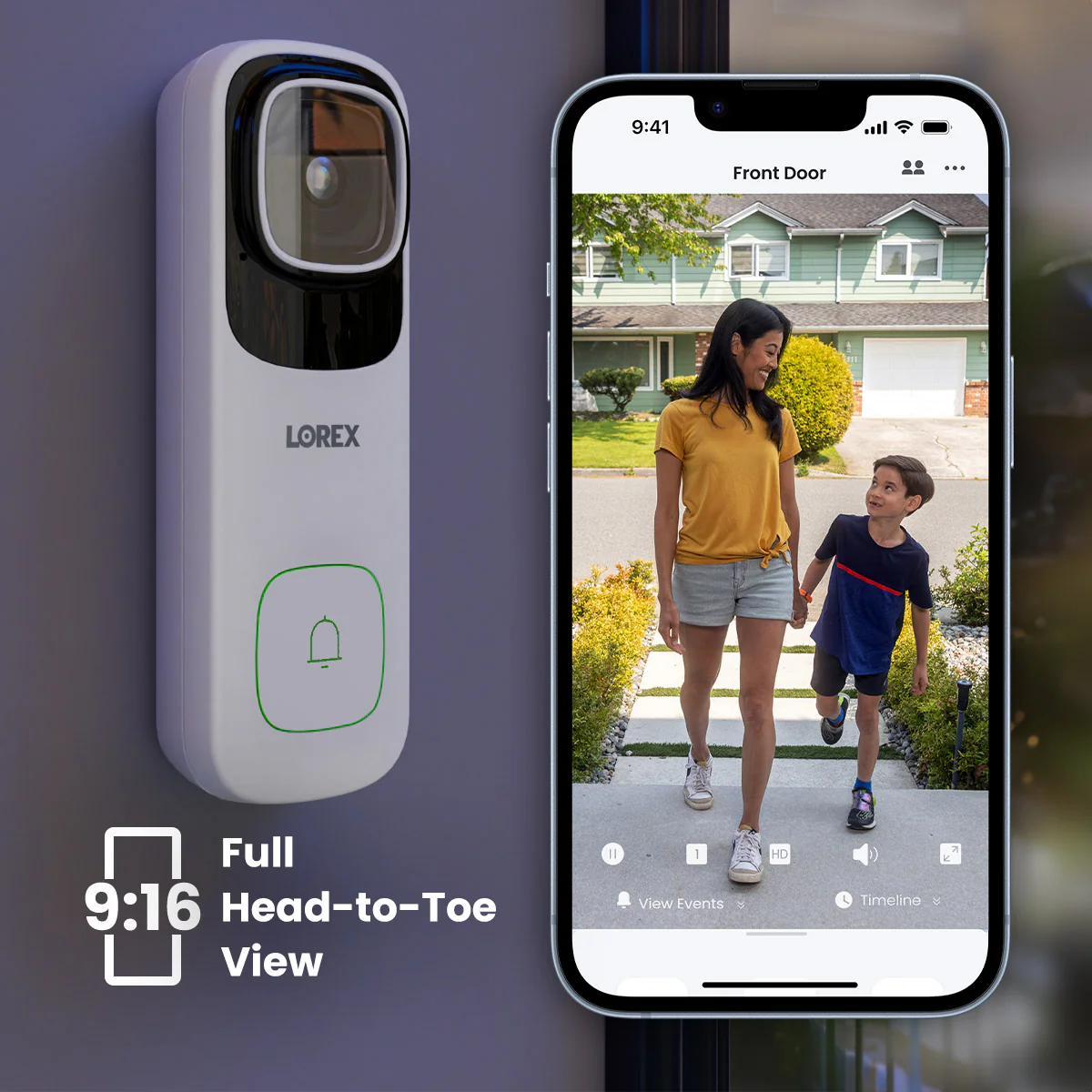 Lorex 4K Wired Video Doorbell with Wi-Fi Chimebox - Image 3