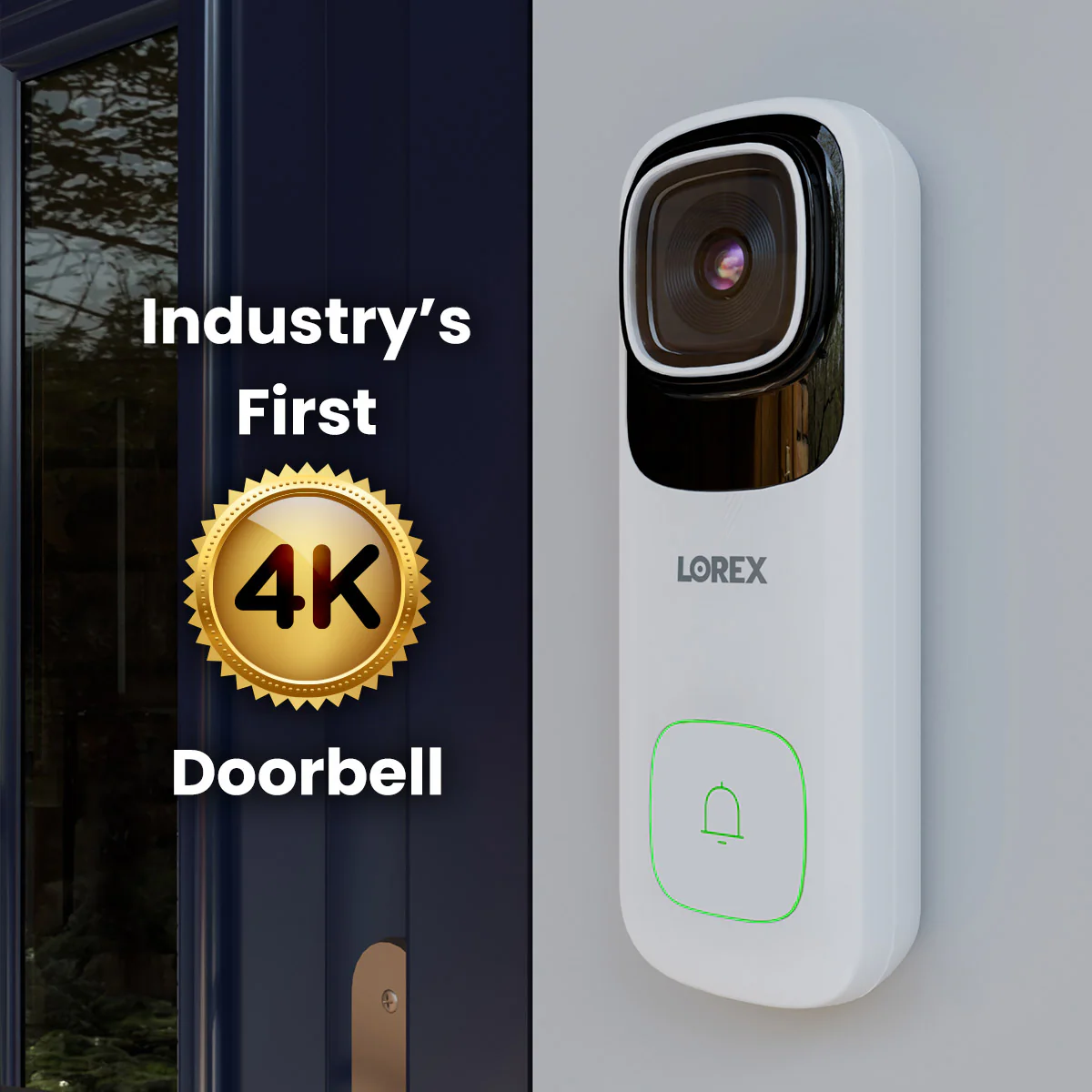 Lorex 4K Wired Video Doorbell with 2K Floodlight Wi-Fi Security Camera - Image 2