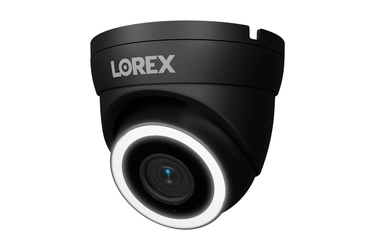 Lorex Connect V3 4K Wired PoE Turret Camera with Smart Security Lighting - White/Black - Image 6