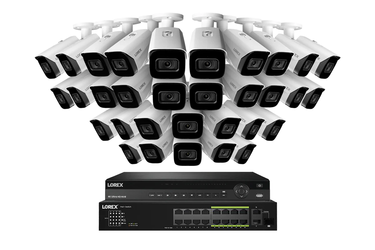 Lorex 4K (32 Camera Capable) 6TB Wired NVR System with Nocturnal 3 Smart IP Bullet Cameras Featuring Listen-In Audio and 30FPS Recording - Image 5