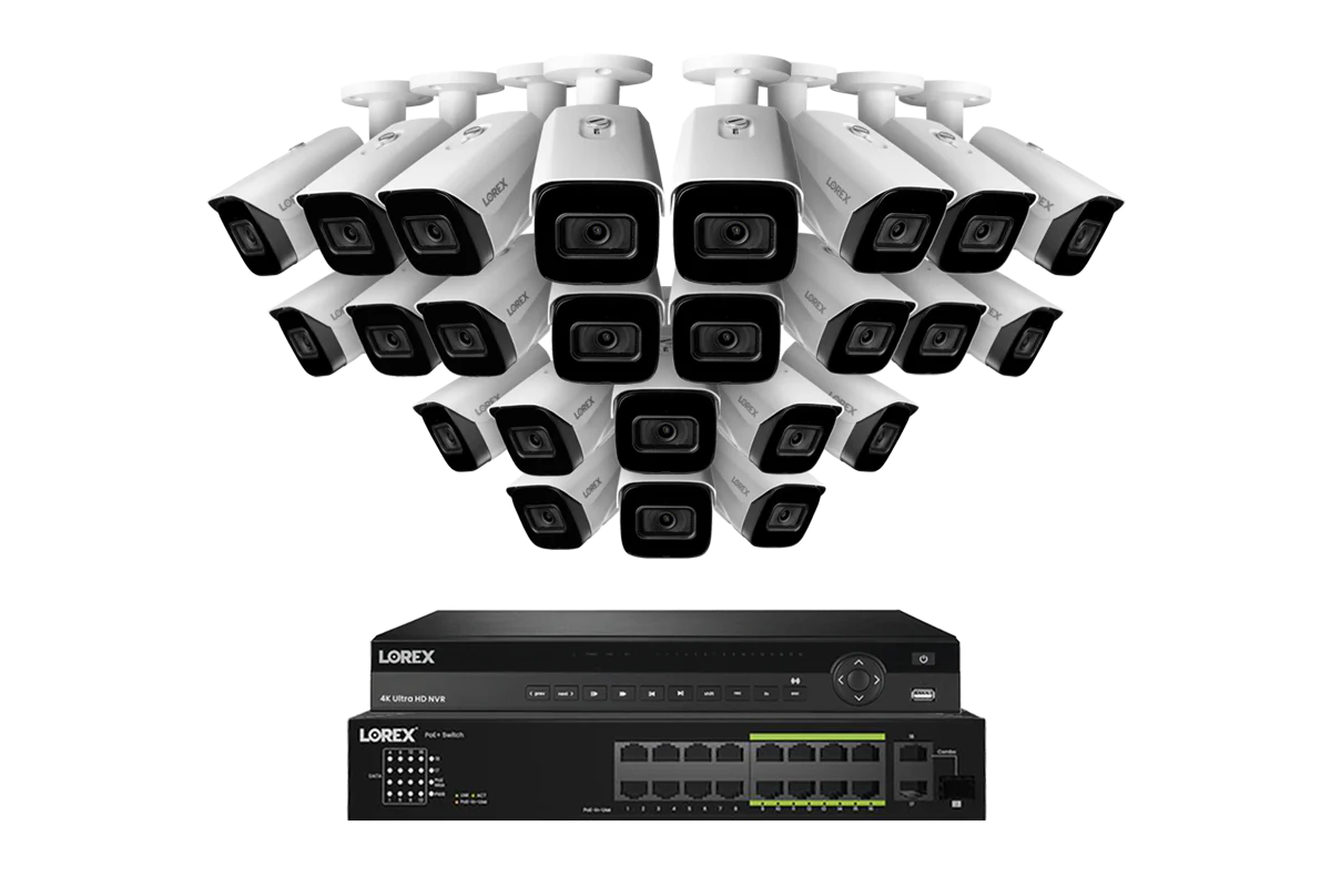 Lorex 4K (32 Camera Capable) 6TB Wired NVR System with Nocturnal 3 Smart IP Bullet Cameras Featuring Listen-In Audio and 30FPS Recording - Image 7
