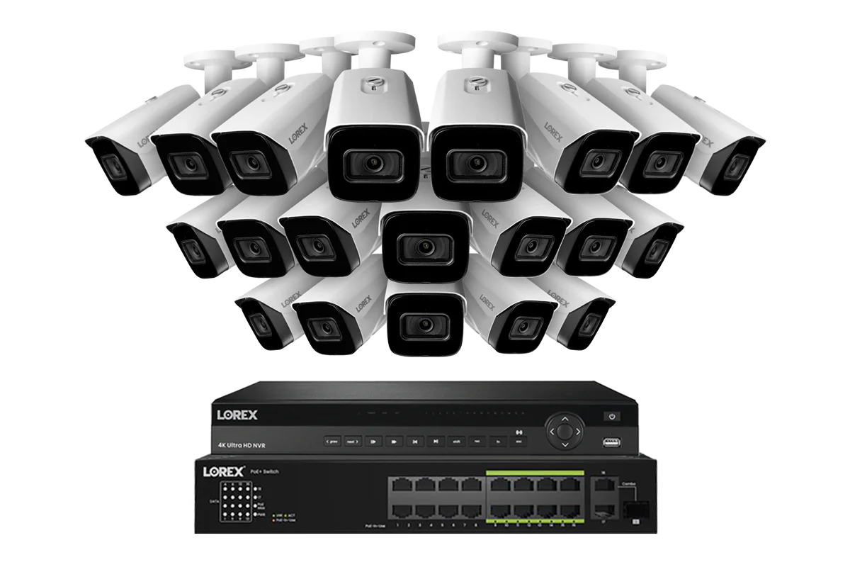Lorex 4K (32 Camera Capable) 6TB Wired NVR System with Nocturnal 3 Smart IP Bullet Cameras Featuring Listen-In Audio and 30FPS Recording - Image 8