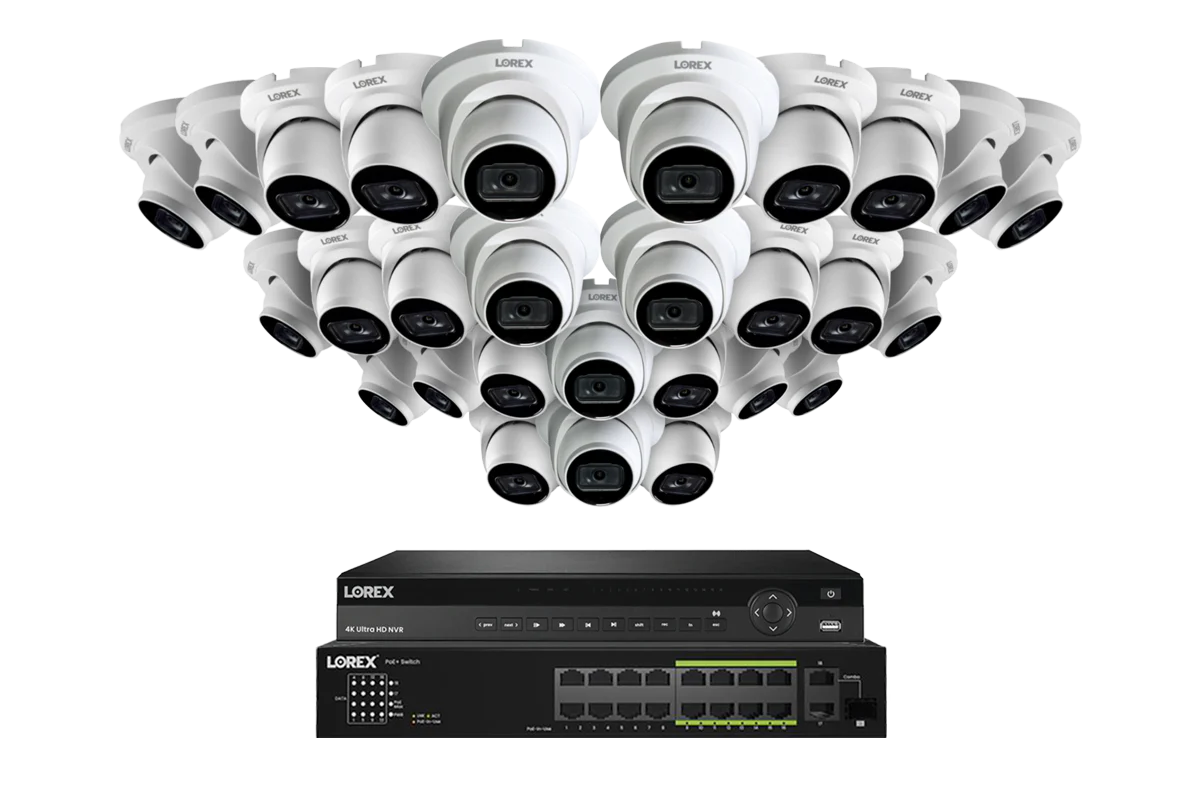 Lorex 4K (32 Camera Capable) 6TB Wired NVR System with Nocturnal 3 Smart IP Turret Cameras Featuring Listen-In Audio and 30FPS Recording - Image 10