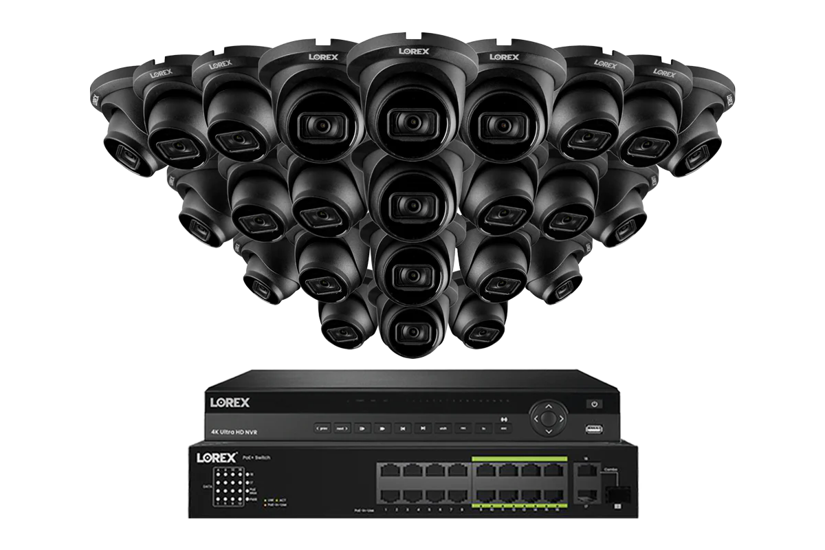 Lorex 4K (32 Camera Capable) 6TB Wired NVR System with Nocturnal 3 Smart IP Turret Cameras Featuring Listen-In Audio and 30FPS Recording - Image 6