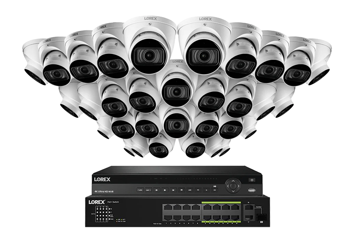 Lorex 4K (32 Camera Capable) 6TB Wired NVR System with Nocturnal 3 Smart IP Turret Cameras Featuring Motorized Varifocal Lens and 30FPS Recording - Image 9