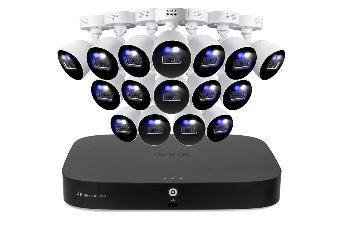 Lorex Classic Fusion 4K 20-Channel (16 Wired + 4 Wi-Fi) 1TB Wired DVR System with Active Deterrence Bullet Cameras - Image 8