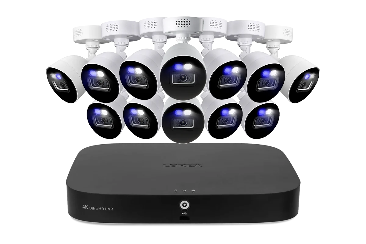 Lorex Classic Fusion 4K 20-Channel (16 Wired + 4 Wi-Fi) 1TB Wired DVR System with Active Deterrence Bullet Cameras - Image 9
