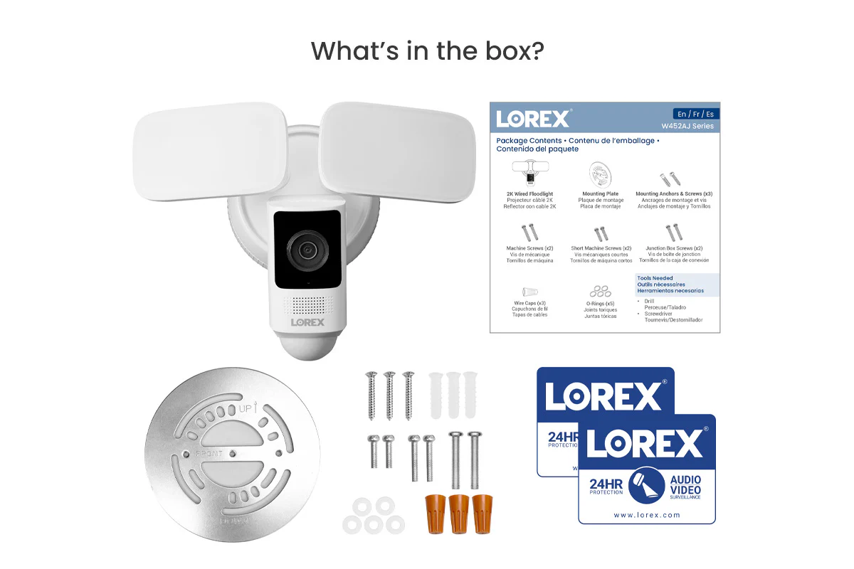 Lorex 2K Wi-Fi Floodlight Security Camera (32GB) - Image 5