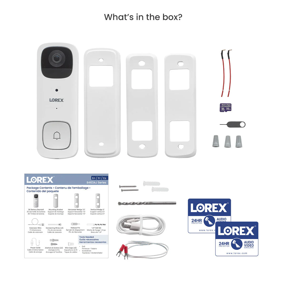 Lorex 2K Wi-Fi Video Doorbell (Battery-Operated, 32GB, Open Box) - Image 6