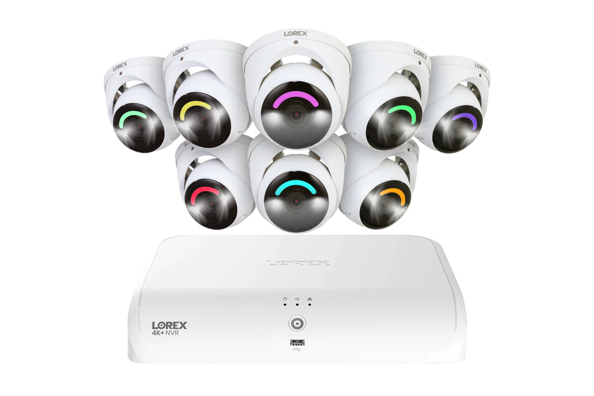 Lorex 4K+ 12MP 16 Camera Capable (8 Wired + 8 Fusion Wi-Fi ) 2TB Wired NVR System with H30 IP Turret Cameras - Image 6