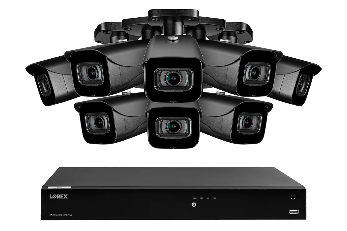 Lorex 4K 16-Channel 3TB Wired NVR System with 8 Cameras
