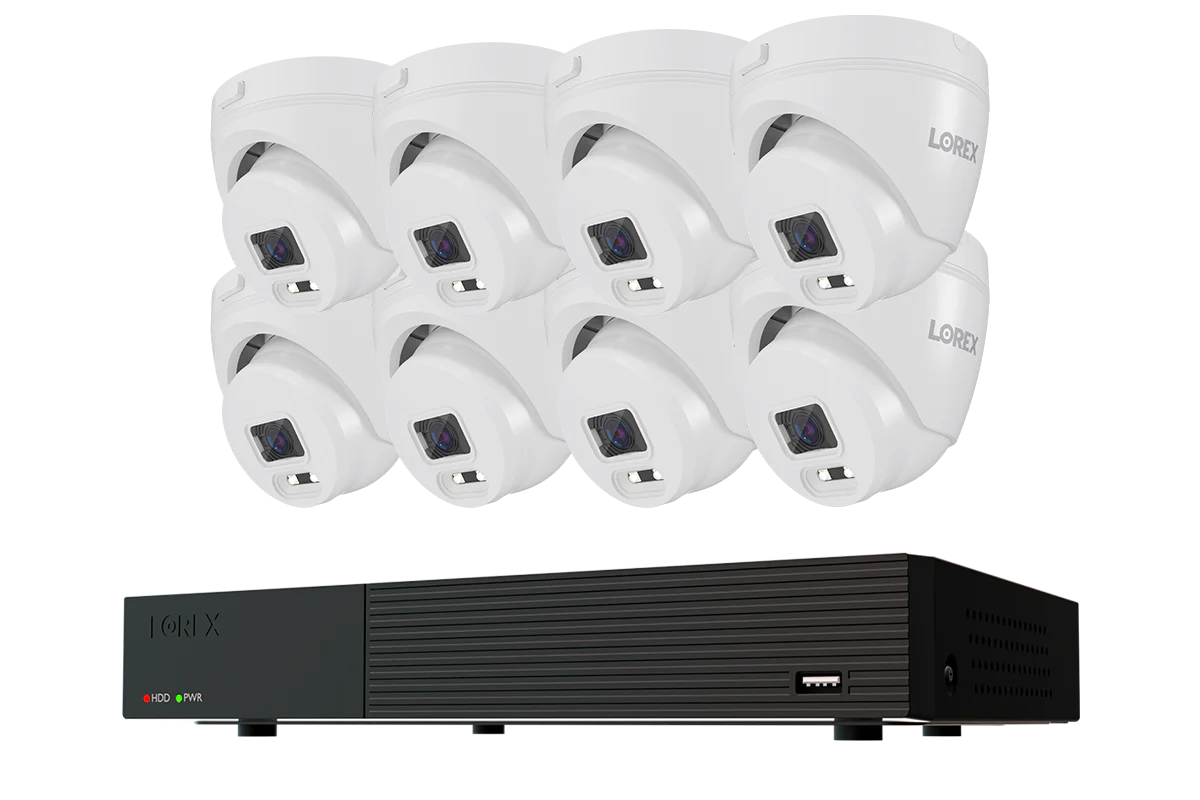 Lorex Connect T Series 4K 8-Channel Wired DVR System with T1 1080p Turret Security Cameras - 1TB - Image 8