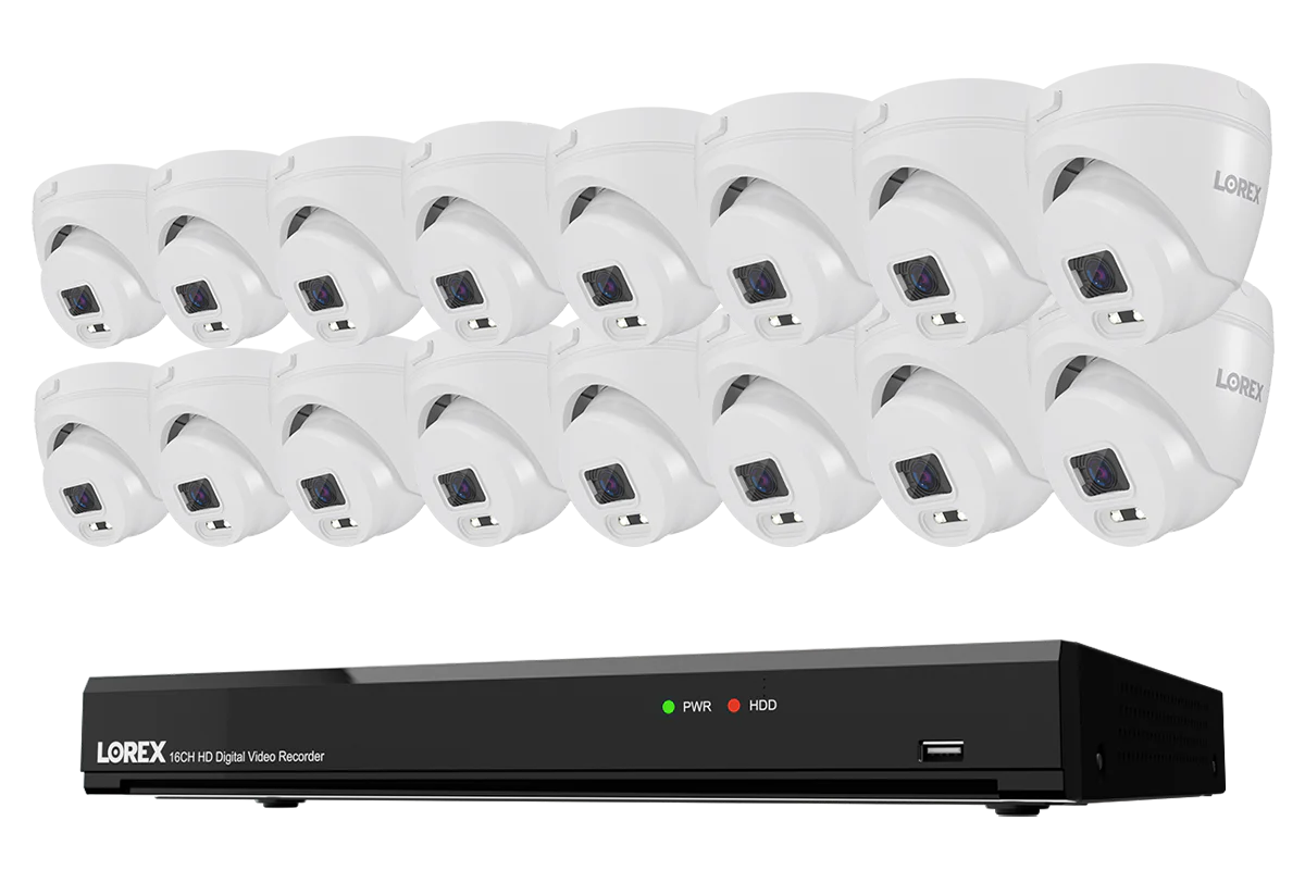 Lorex Connect T Series 4K 16-Channel Wired DVR System with T1 1080p Turret Security Cameras - 1TB - Image 10