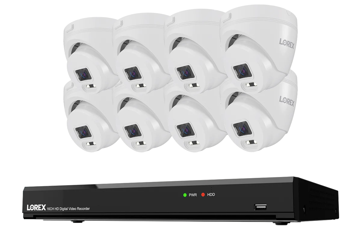 Lorex Connect T Series 4K 16-Channel Wired DVR System with T1 1080p Turret Security Cameras - 1TB - Image 8