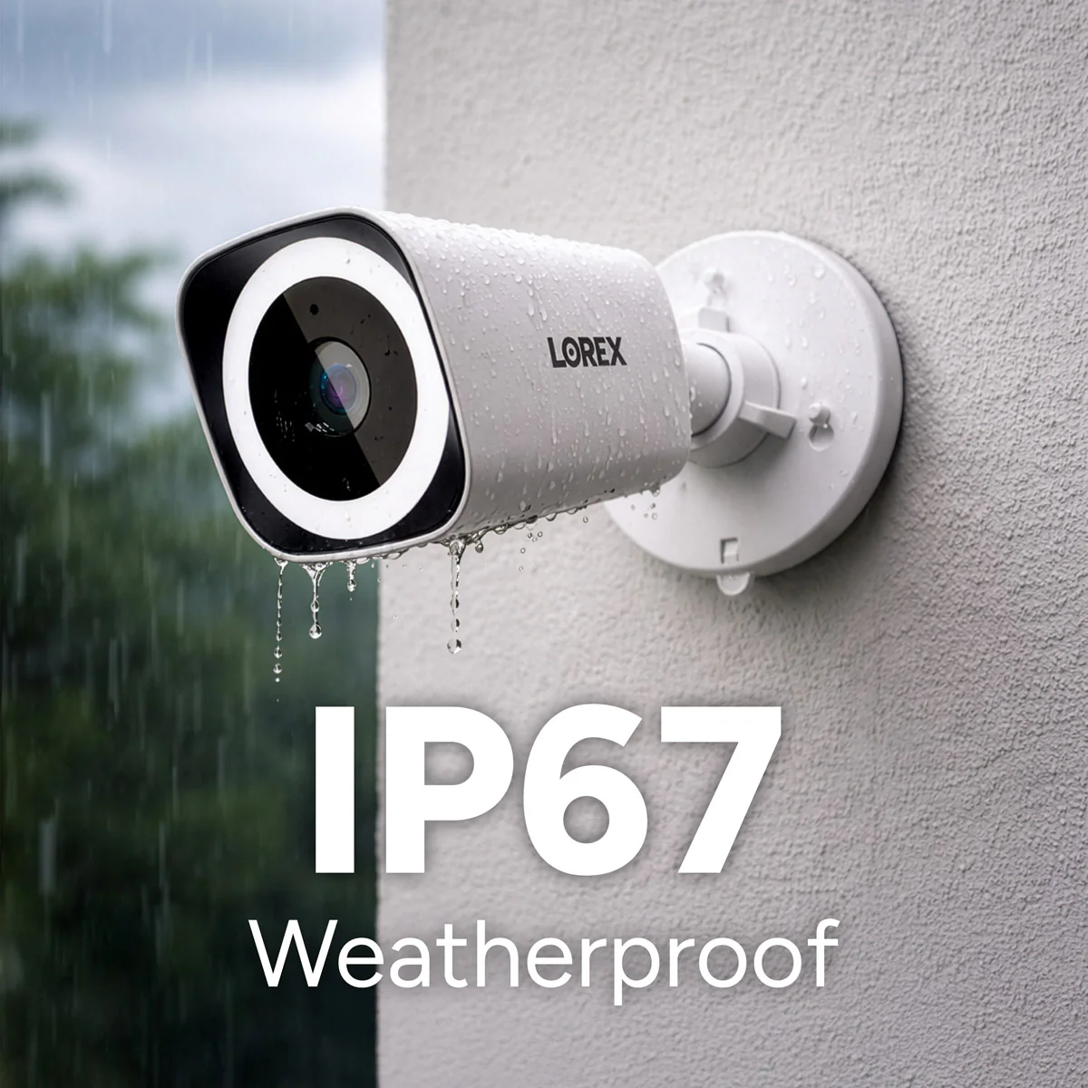 Lorex Connect V3 4K Wired PoE Bullet Camera with Smart Security Lighting - White/Black - Image 2