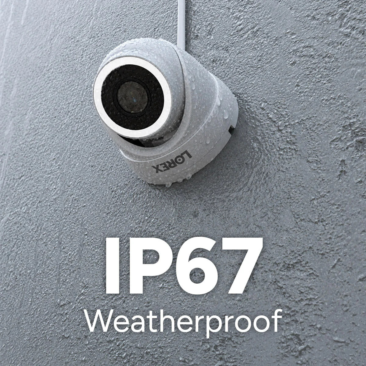 Lorex Connect V3 4K Wired PoE Turret Camera with Smart Security Lighting - White/Black - Image 4