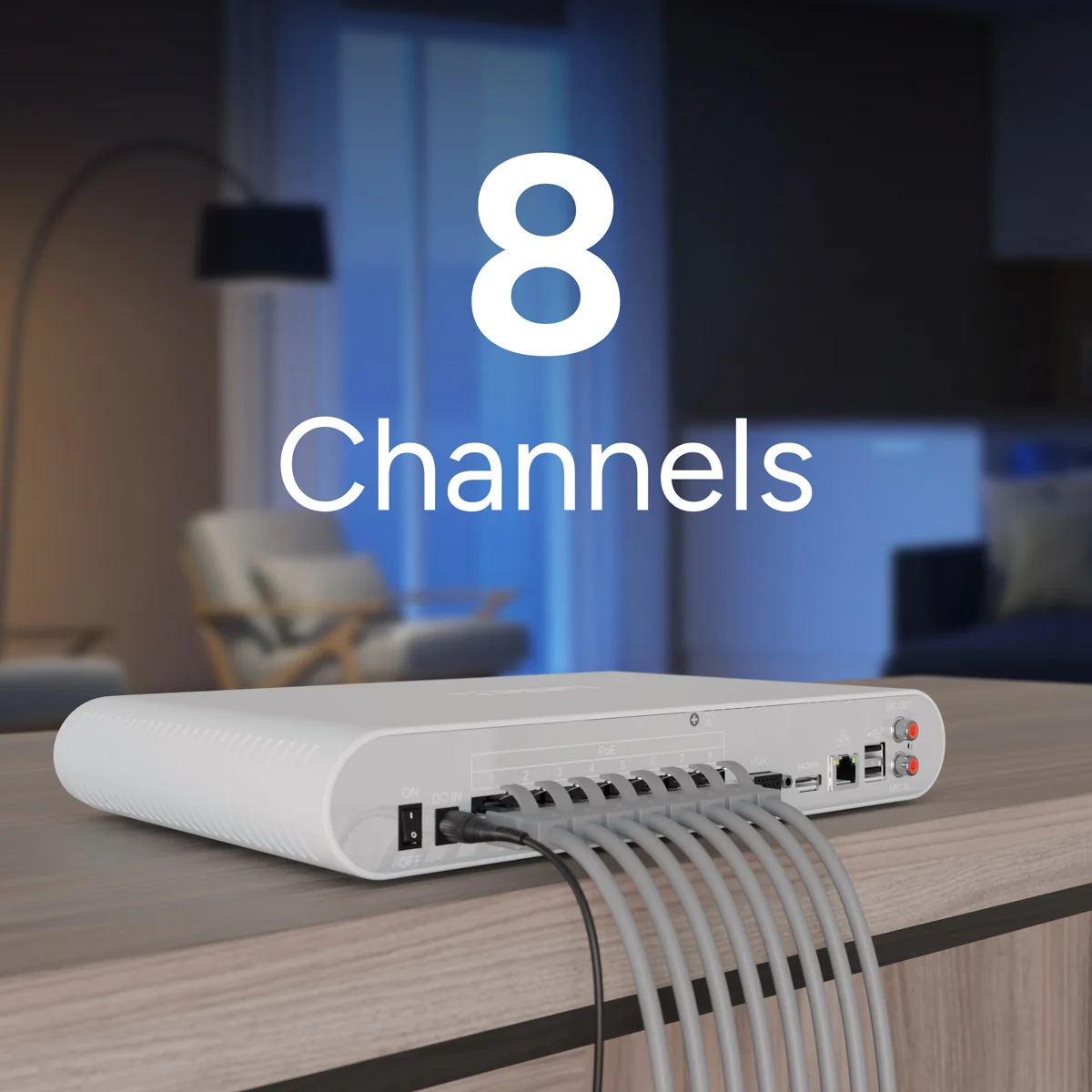 Lorex Connect VC 4K 8-Channel NVR - 1TB - Image 2