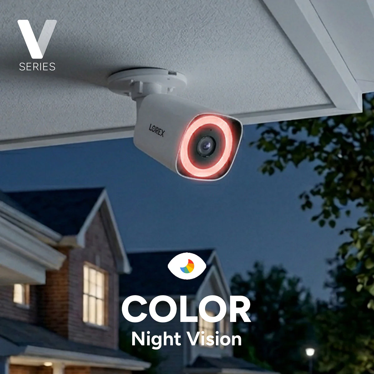 Lorex Connect V5 4K PoE Bullet Cameras with Color Smart Security Lighting - White/Black - Image 4
