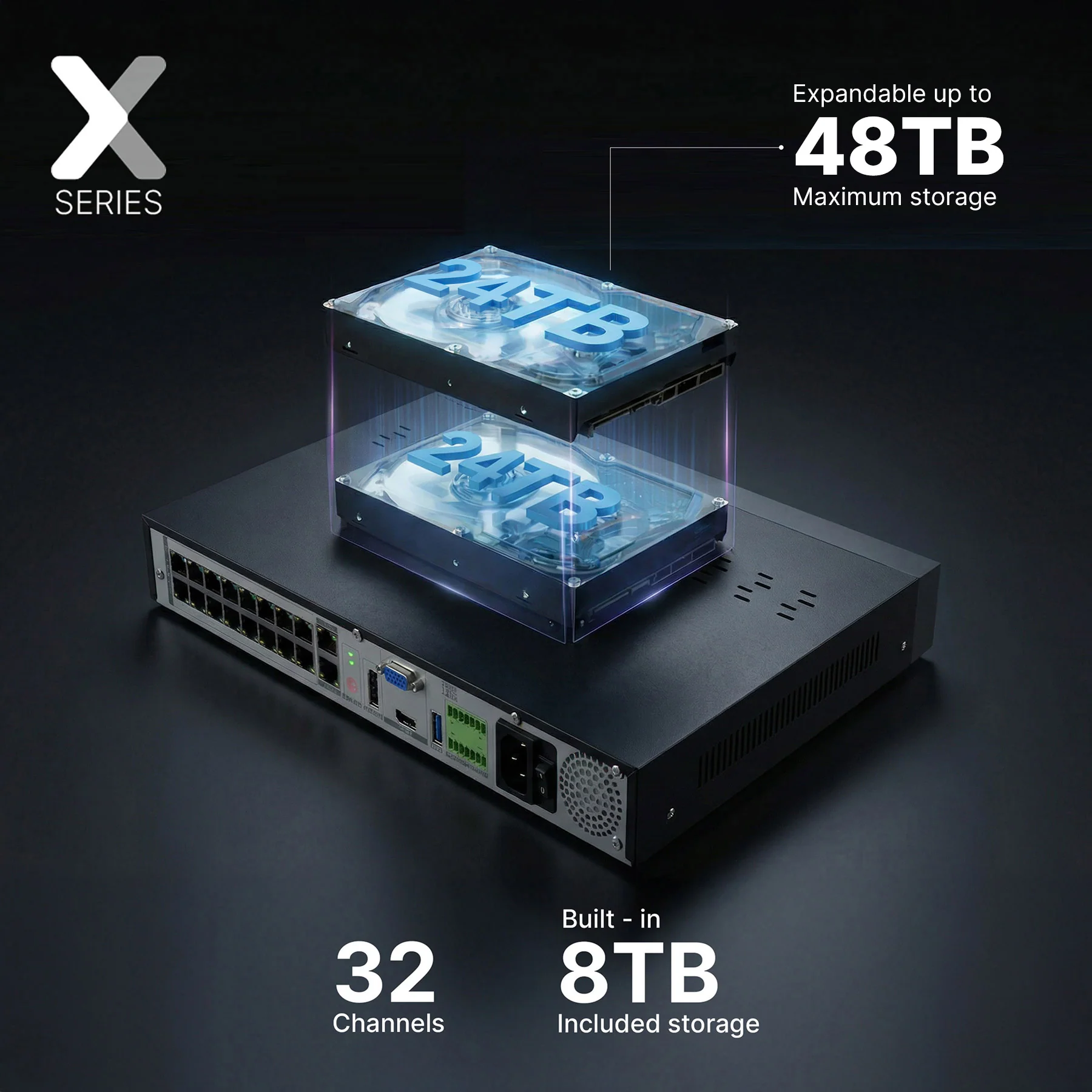 Lorex Connect XC 4K 32-Channel Commercial NVR - 8TB - Image 4