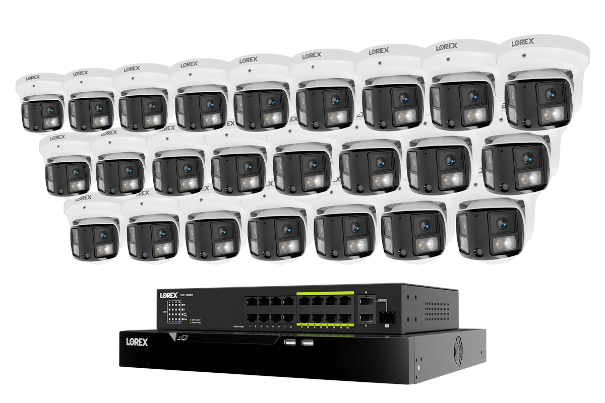 Lorex Connect X Series 4K 32-Channel Wired NVR System with X3 Dual-Lens Turret Camera - 8TB - Image 3