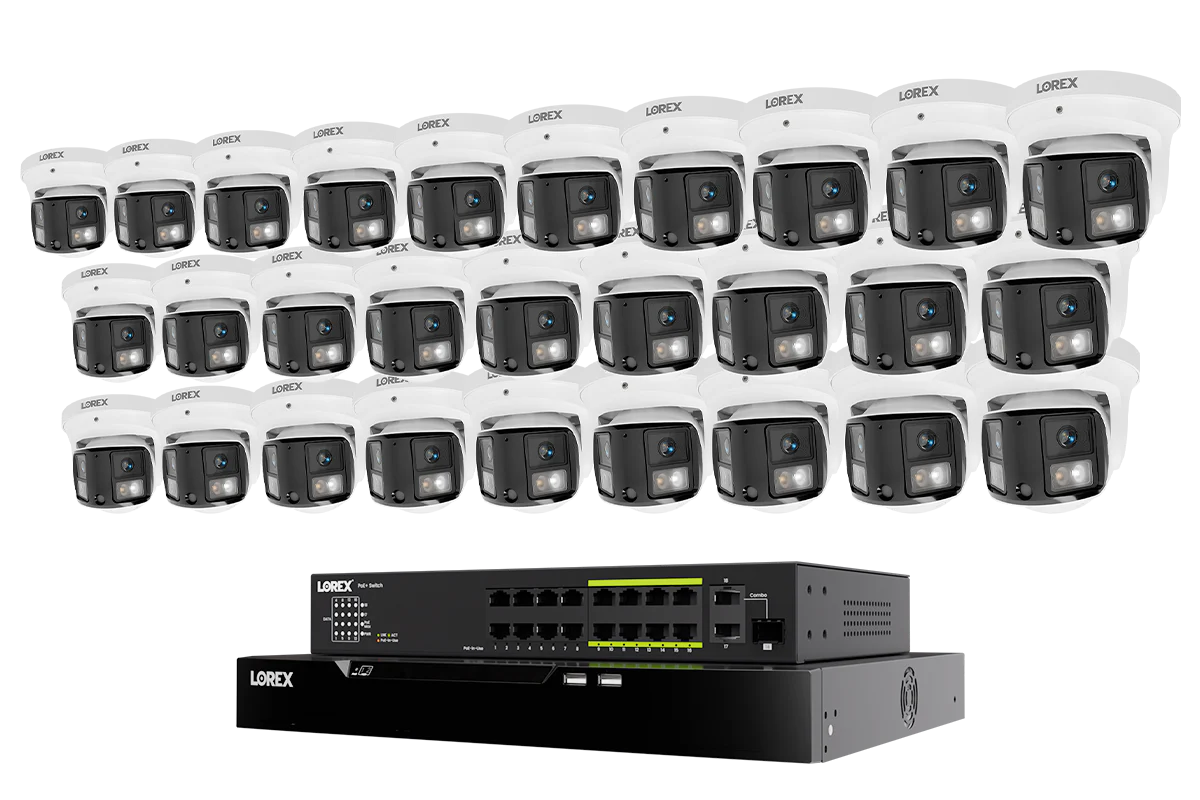 Lorex Connect X Series 4K 32-Channel Wired NVR System with X3 Dual-Lens Turret Camera - 8TB - Image 4
