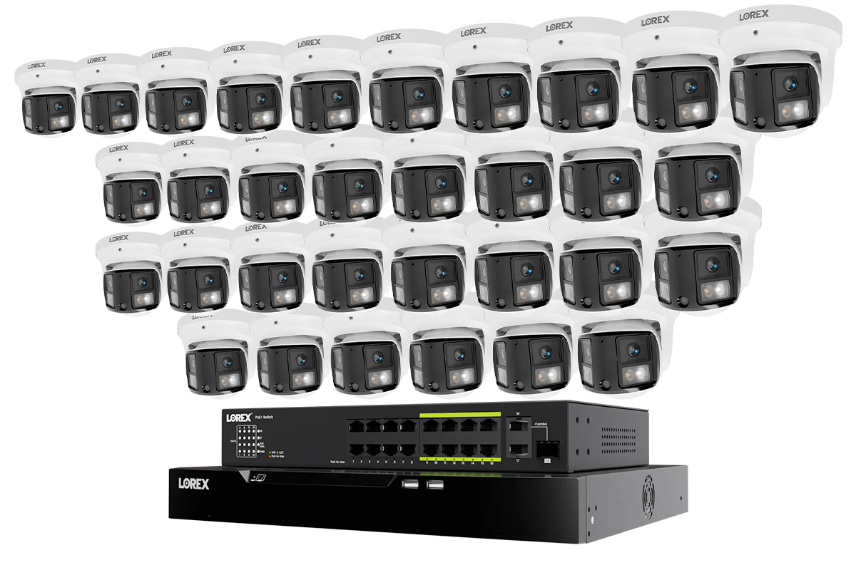 Lorex Connect X Series 4K 32-Channel Wired NVR System with X3 Dual-Lens Turret Camera - 8TB - Image 5