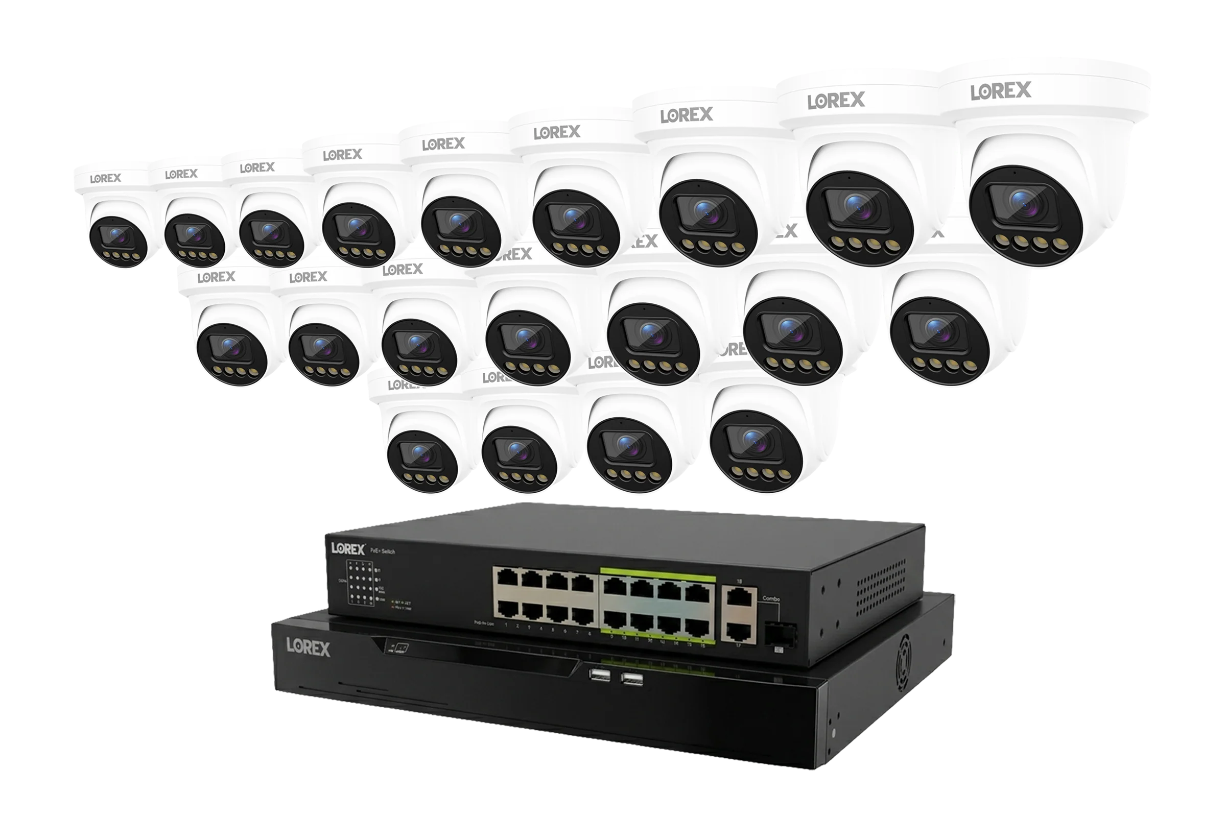 Lorex Connect X Series 4K 32-Channel Wired NVR System with X3 Turret Security Cameras - 8TB - Image 16