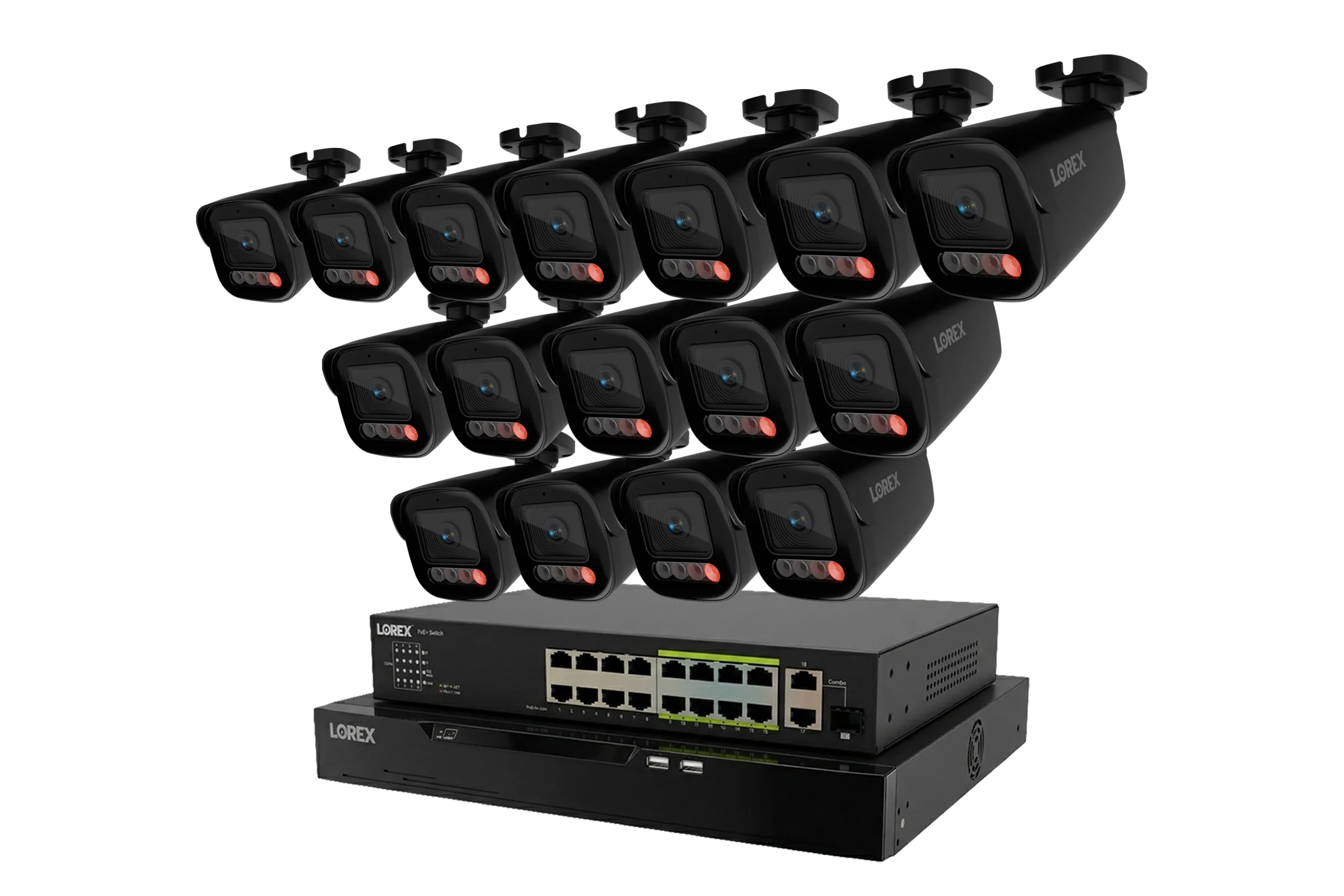 Lorex Connect X Series 4K 32-Channel Wired NVR System with X5 Bullet Security Cameras - 8TB