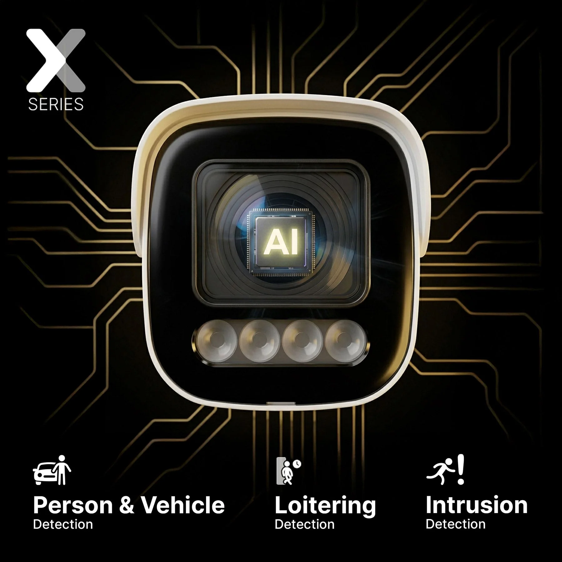 Lorex Connect X3 4K Motorized Varifocal PoE Bullet Camera with Active Deterrence - Black/White - Image 4