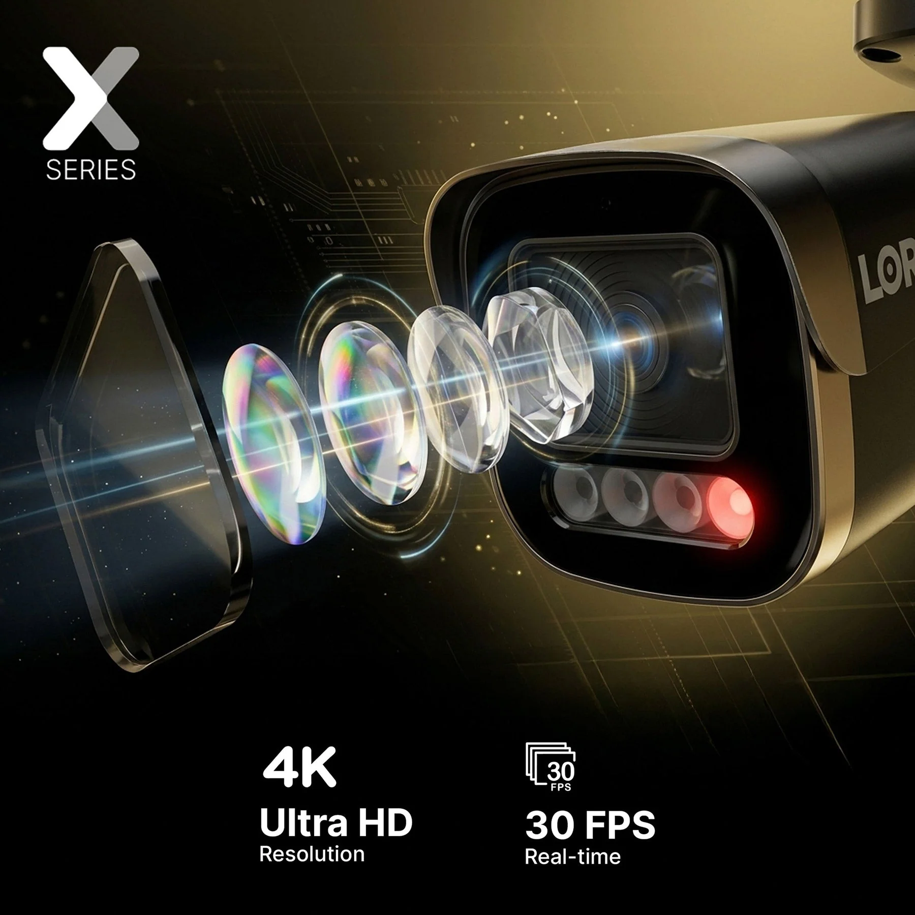 Lorex Connect X5 4K PoE Bullet Camera with AI Color Night Vision - White/Black - Image 4
