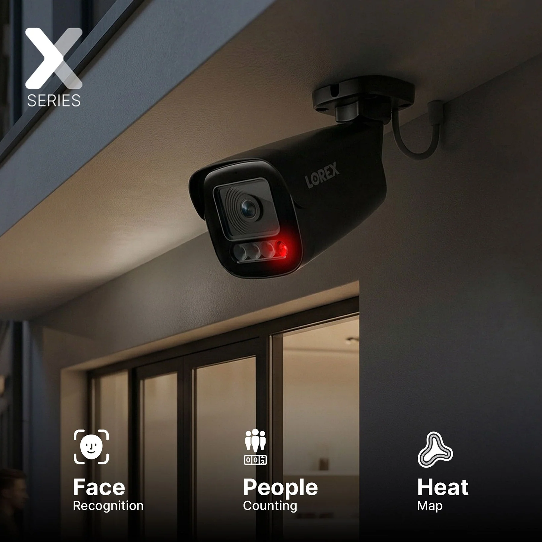 Lorex Connect X5 4K PoE Bullet Camera with AI Color Night Vision - White/Black - Image 6
