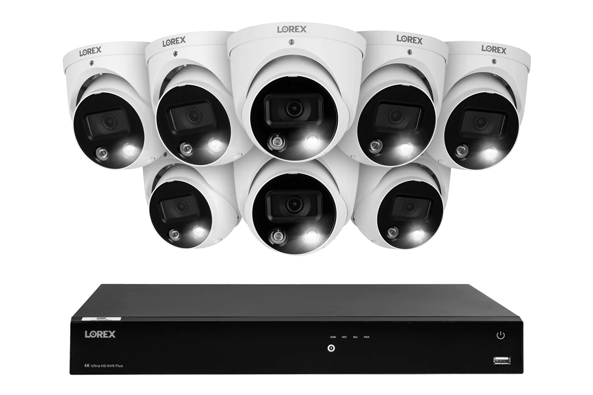 Lorex Fusion 4K 16-Channel 3TB Wired NVR System with 8 Bullet Cameras Featuring Smart Deterrence and 2-Way Talk - Amazon