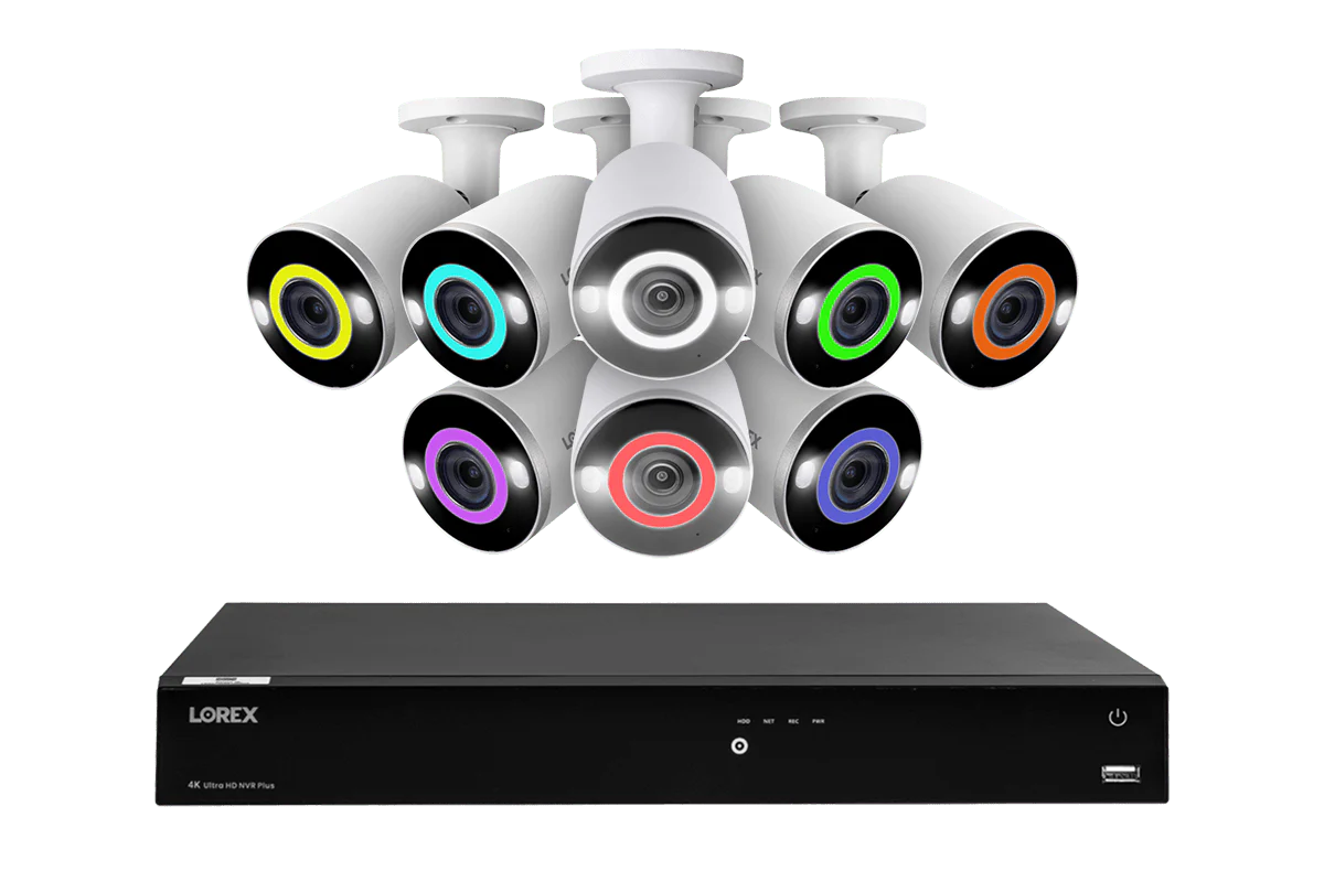 Lorex Fusion 4K 16-Channel 3TB Wired NVR System with 8 Bullet Cameras Featuring Smart Deterrence and 2-Way Talk - Amazon