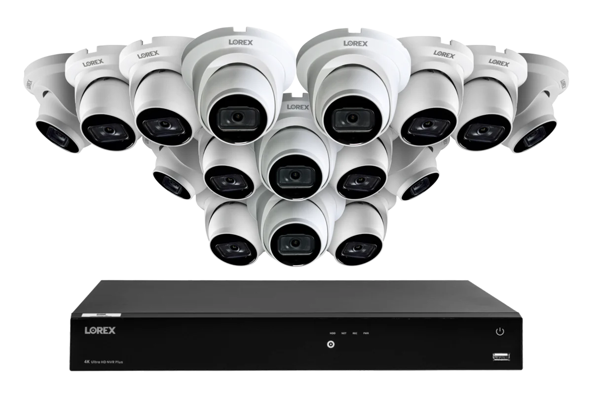 Lorex Fusion Series 4K 16 Camera Capable (Wired or Fusion Wi-Fi) 4TB Wired NVR System with A14 IP Turret Cameras - Image 4