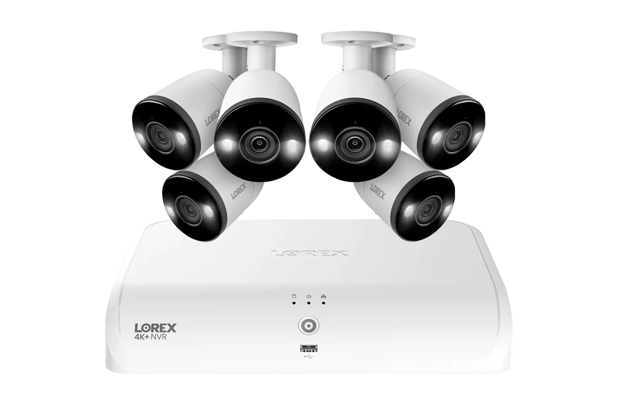 Lorex Fusion Series 4K+ 16 Channel (8 Wired + 8 Fusion Wi-Fi) 2TB Wired System with H13 Wired 4K IP Bullet Cameras