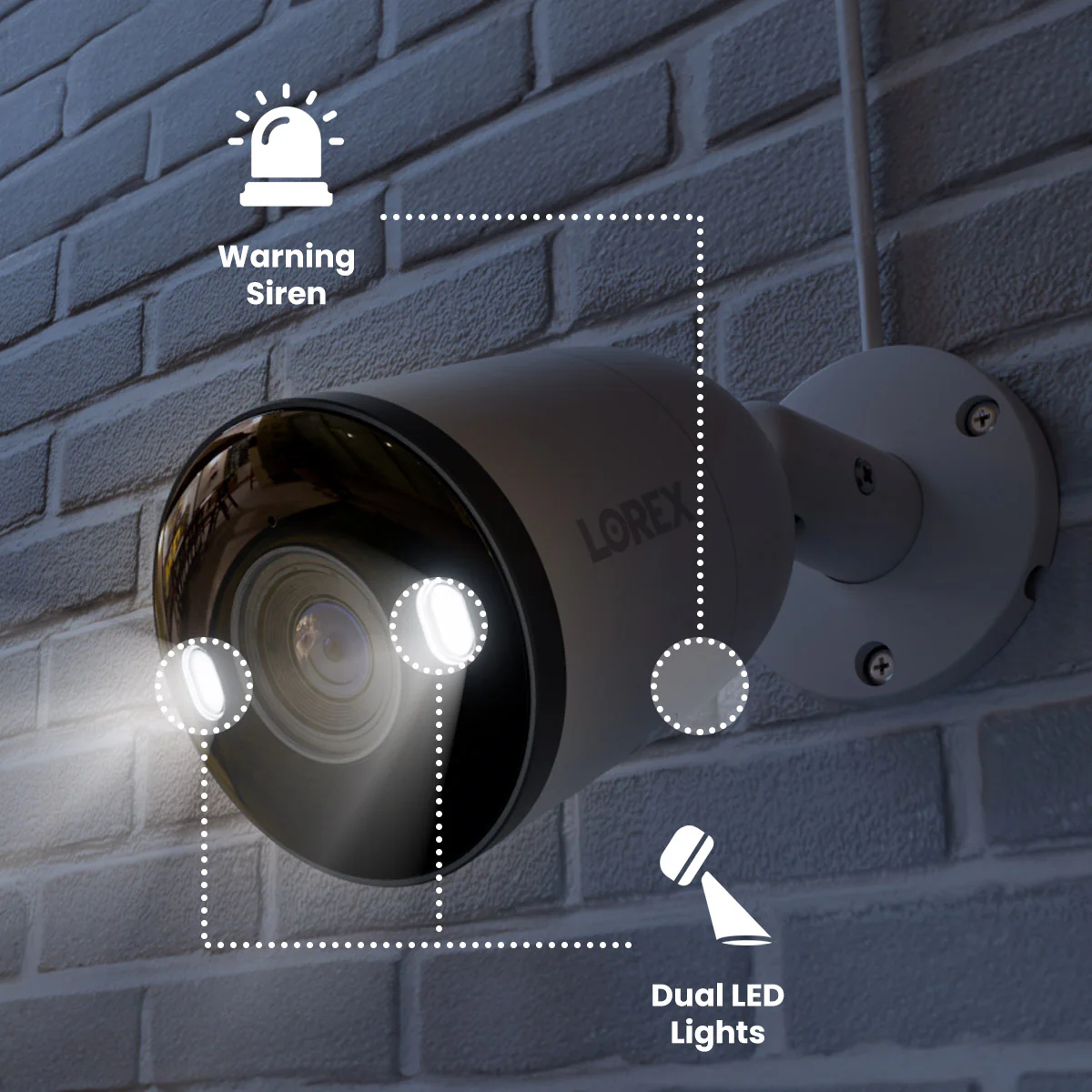Lorex Fusion Series 4K+ 16 Channel (8 Wired + 8 Fusion Wi-Fi) 2TB Wired System with H13 Wired 4K IP Bullet Cameras - Image 4