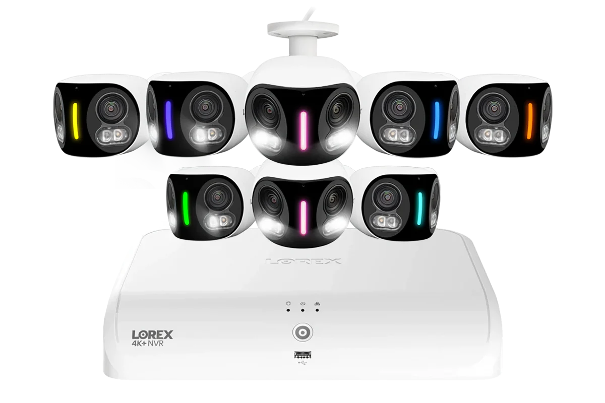 Lorex Fusion Series 4K+ 16 Channel (8 Wired + 8 Fusion Wi-Fi) 2TB Wired System with H20 Wired 4K IP Dual Lens Cameras - Image 8