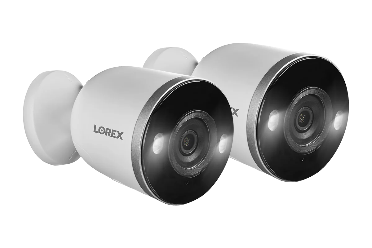Smart Indoor/Outdoor 2K Wi-Fi Camera 2-pack with Smart Deterrence and Color Night Vision