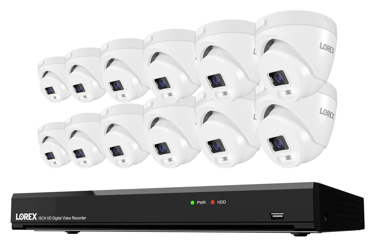 Lorex Connect T Series 4K 16-Channel Wired DVR System with T5 Turret Security Cameras - 1TB - Image 3