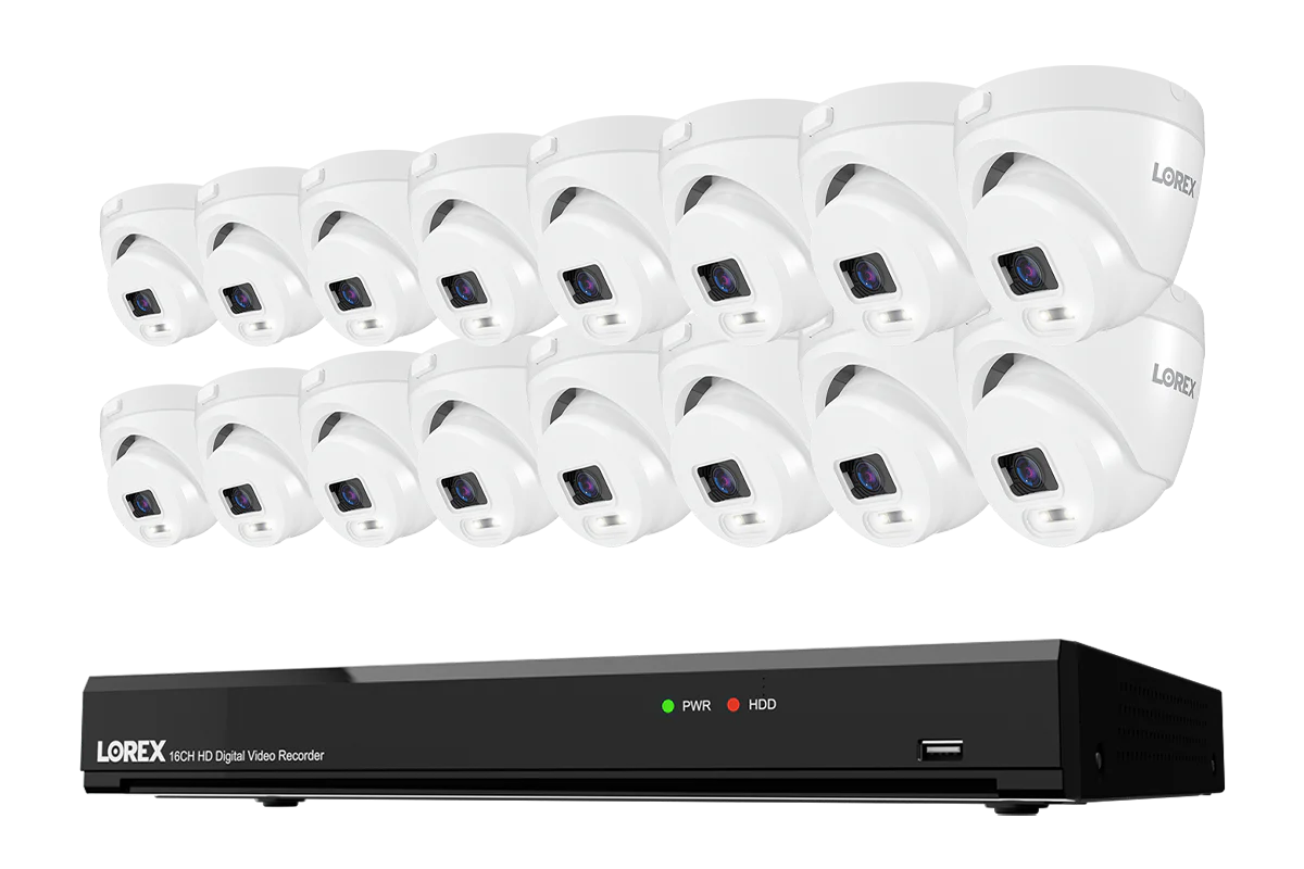 Lorex Connect T Series 4K 16-Channel Wired DVR System with T5 Turret Security Cameras - 1TB - Image 4